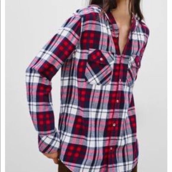 ARITZIA TNA Boyfriend Flannel - Picture 2 of 7
